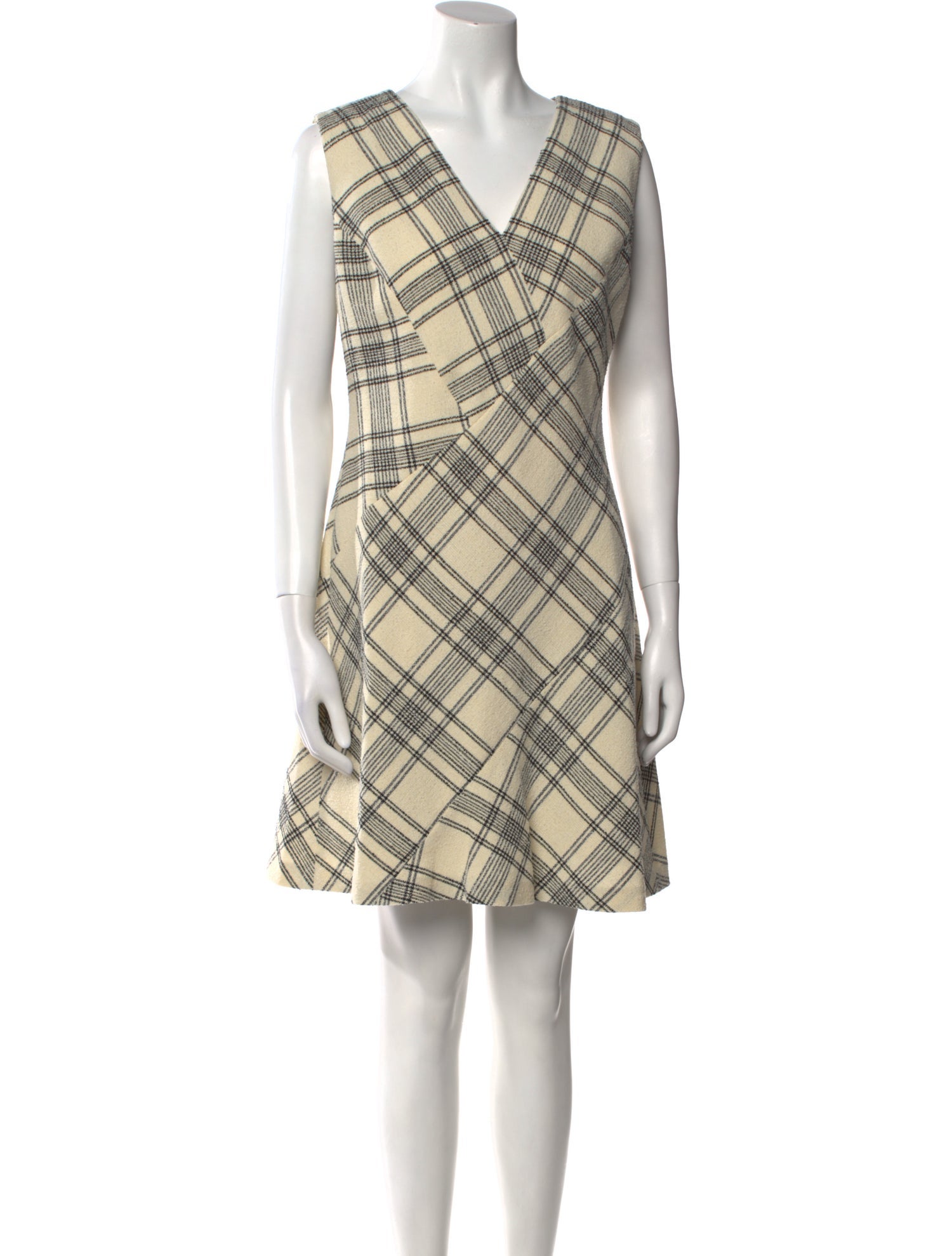 Tailored by Rebecca Taylor Plaid Print Mini Dress