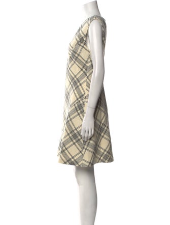 Tailored by Rebecca Taylor Plaid Print Mini Dress