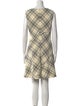 Tailored by Rebecca Taylor Plaid Print Mini Dress