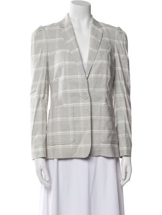 Tailored by Rebecca Taylor Plaid Print Blazer