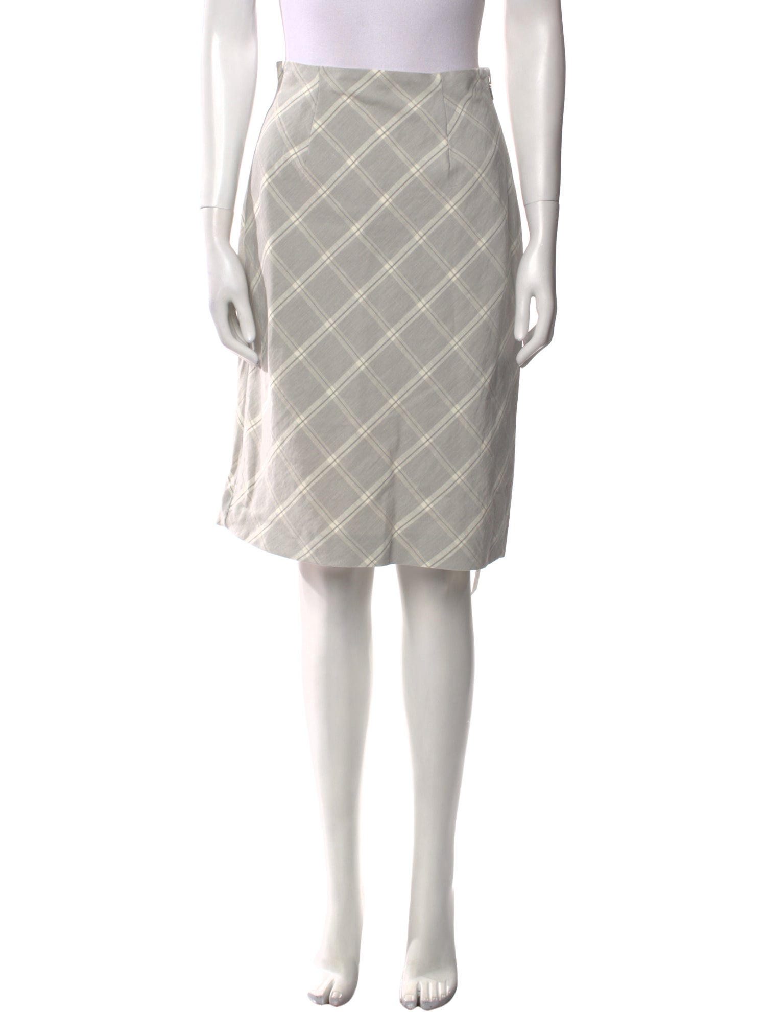 Tailored by Rebecca Taylor Plaid Print Knee-Length Skirt