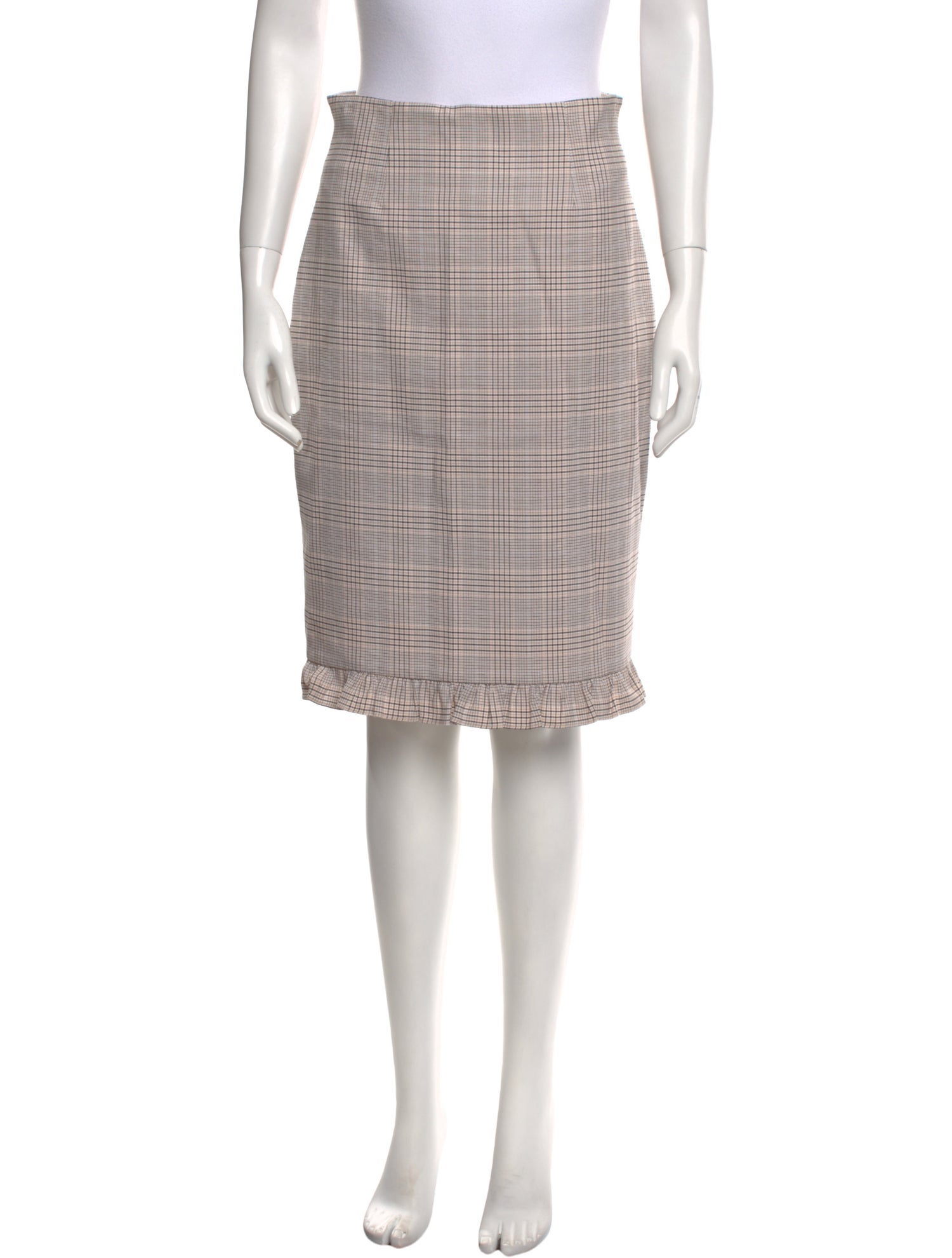 Tailored by Rebecca Taylor Plaid Print Knee-Length Skirt w/ Tags