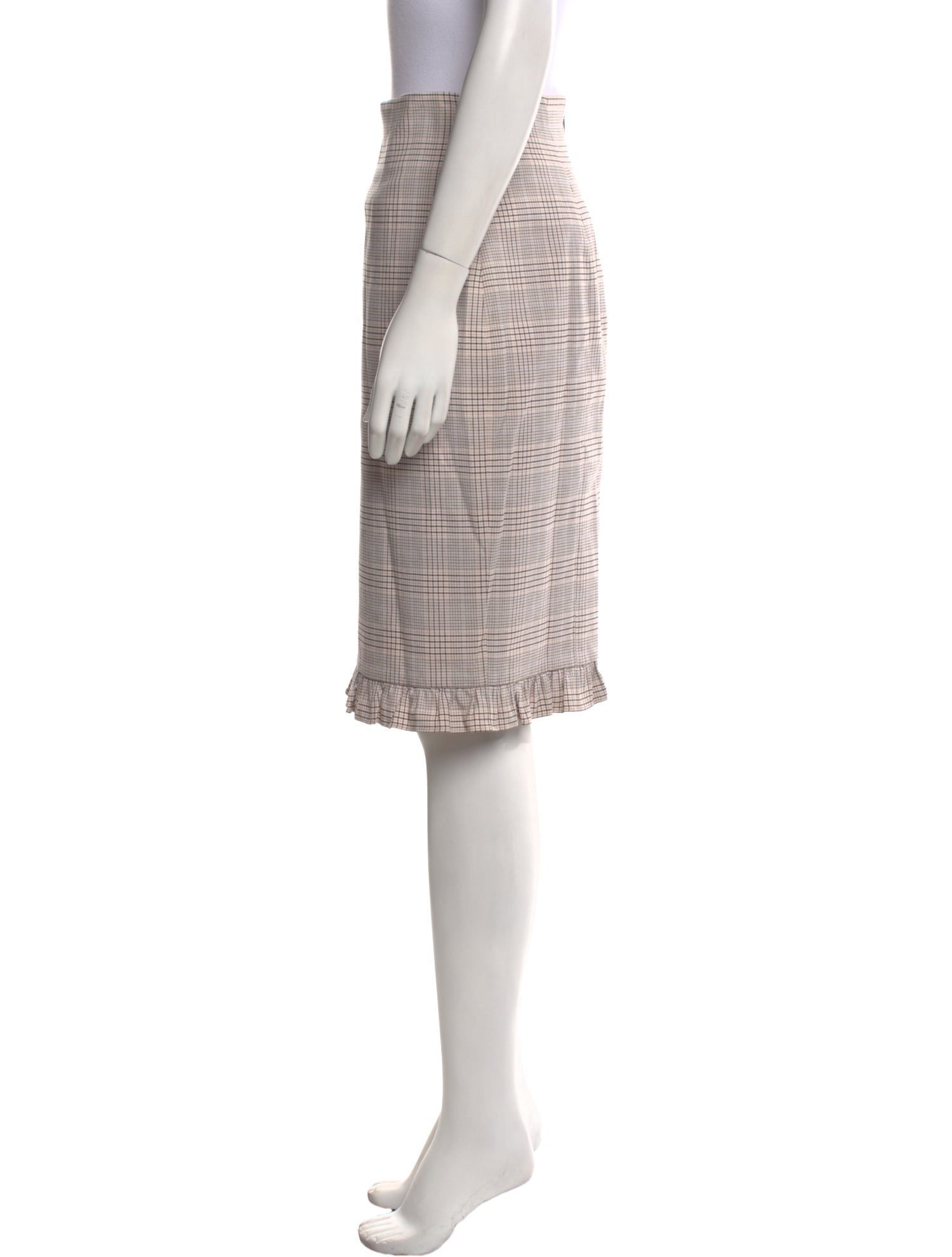 Tailored by Rebecca Taylor Plaid Print Knee-Length Skirt w/ Tags