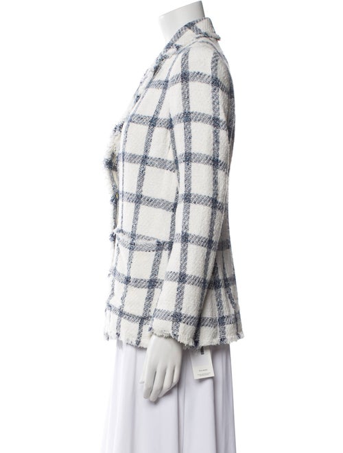 Tailored by Rebecca Taylor Plaid Print Blazer