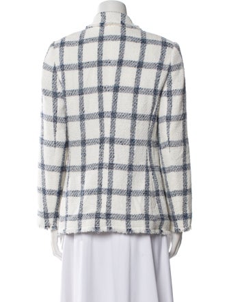 Tailored by Rebecca Taylor Plaid Print Blazer