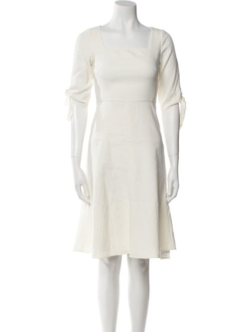 Tailored by Rebecca Taylor Square Neckline Knee-Length Dress