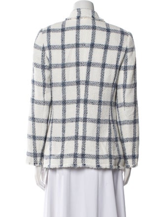 Tailored by Rebecca Taylor Plaid Print Blazer
