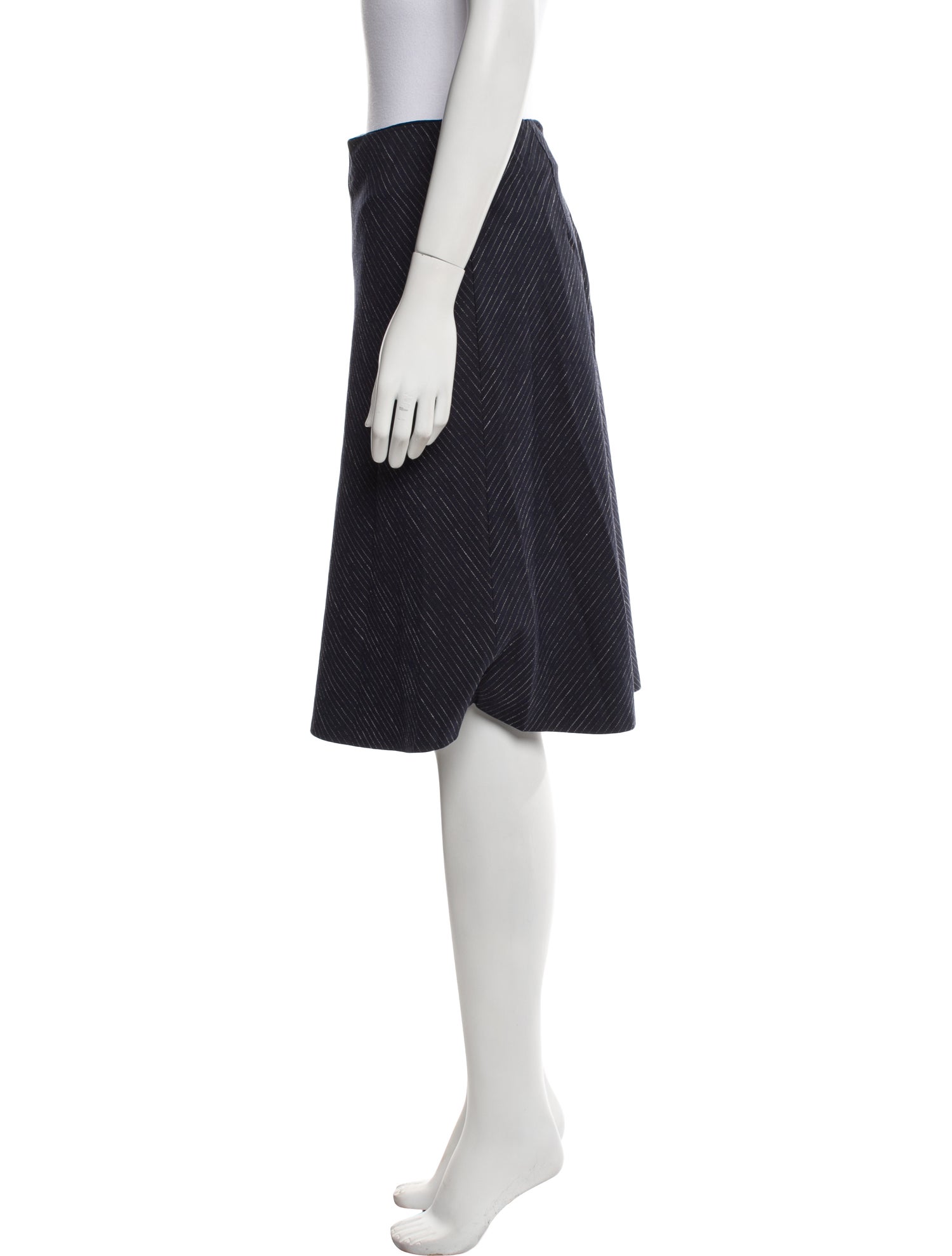 Tailored by Rebecca Taylor Striped Knee-Length Skirt w/ Tags