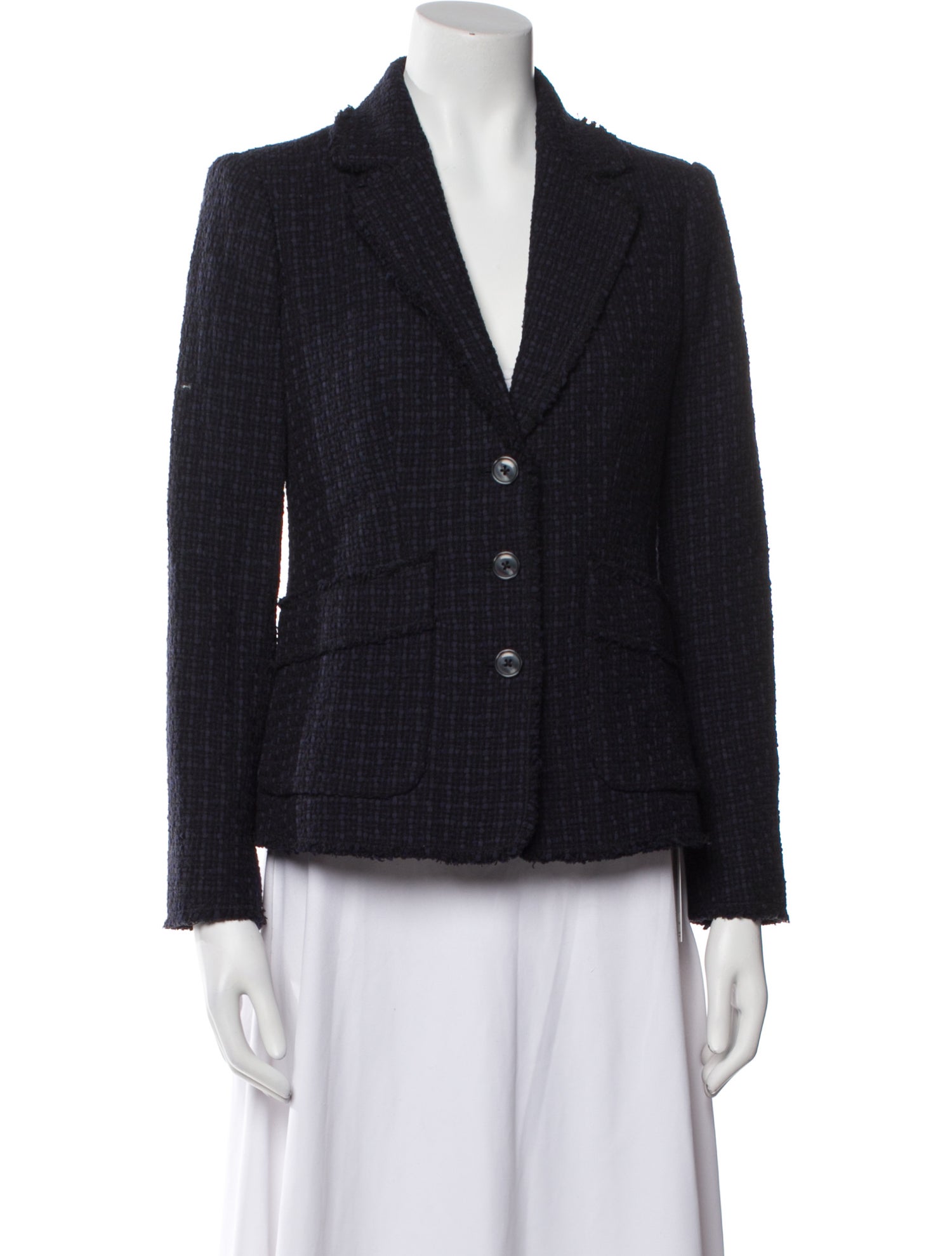Tailored by Rebecca Taylor Tweed Pattern Blazer