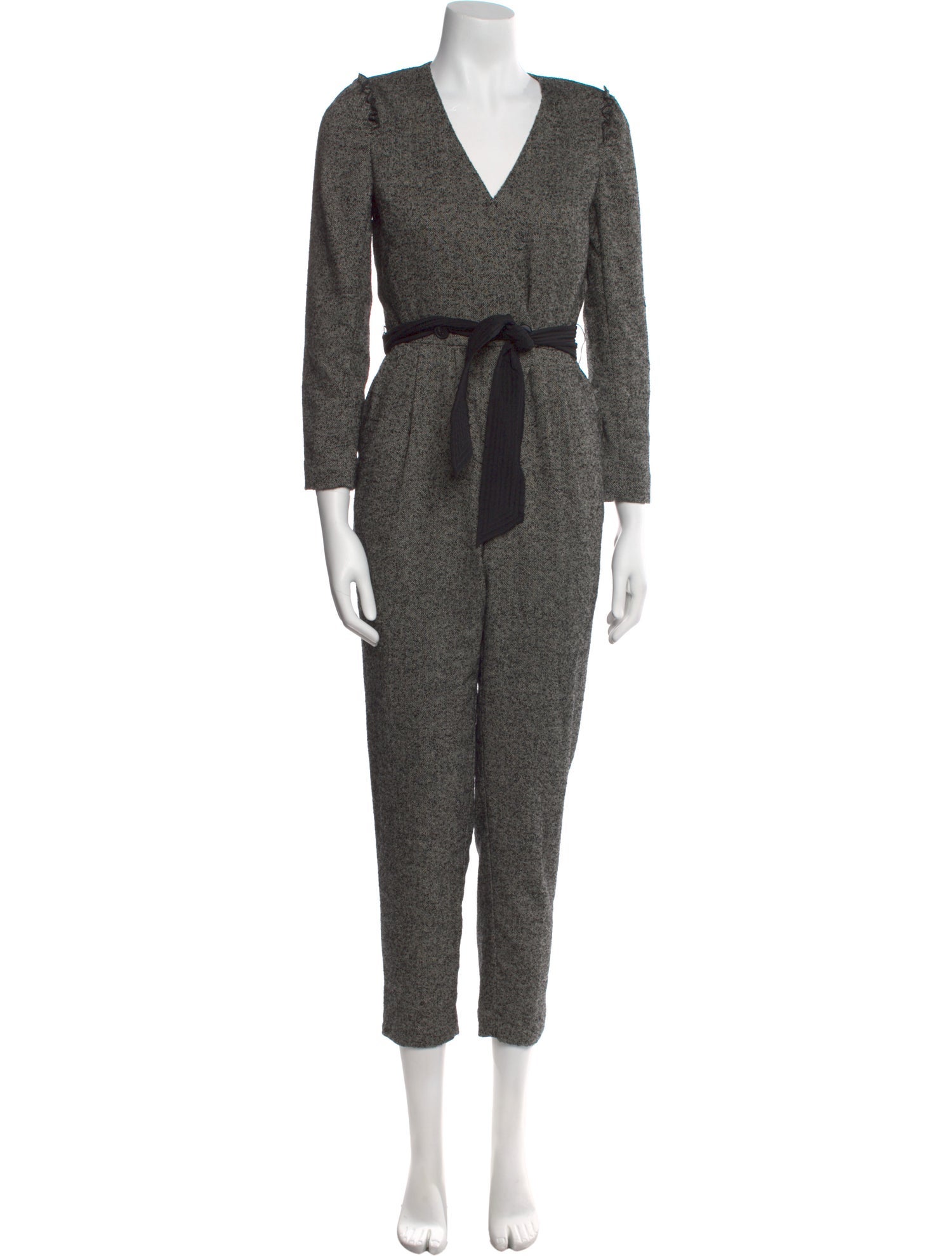 Tailored by Rebecca Taylor Wool V-Neck Jumpsuit