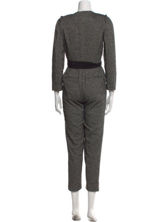 Tailored by Rebecca Taylor Wool V-Neck Jumpsuit
