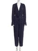 Tailored by Rebecca Taylor Polka Dot Print V-Neck Jumpsuit