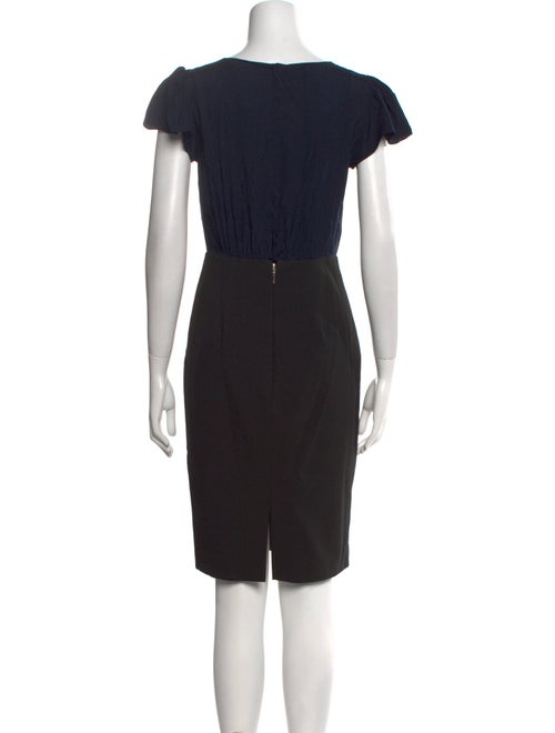 Tailored by Rebecca Taylor Bateau Neckline Knee-Length Dress