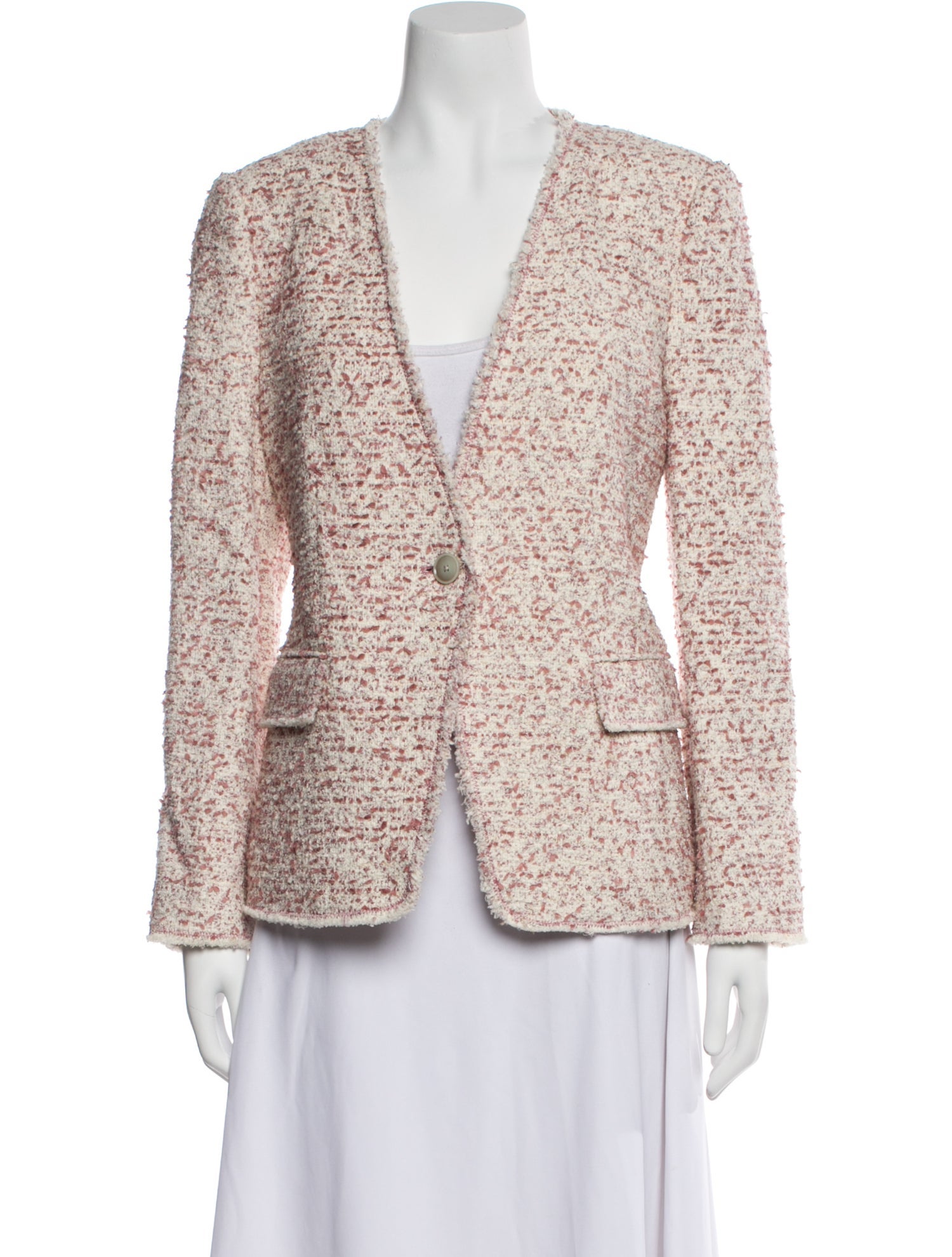 Tailored by Rebecca Taylor Tweed Tweed Pattern Blazer