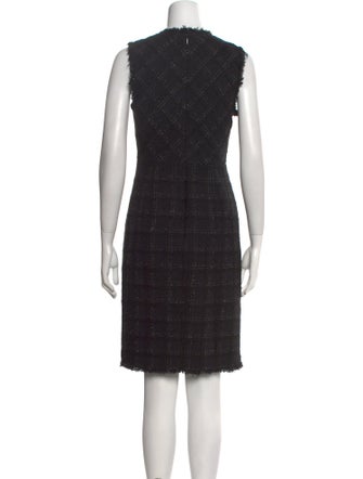 Tailored by Rebecca Taylor Plaid Print Knee-Length Dress
