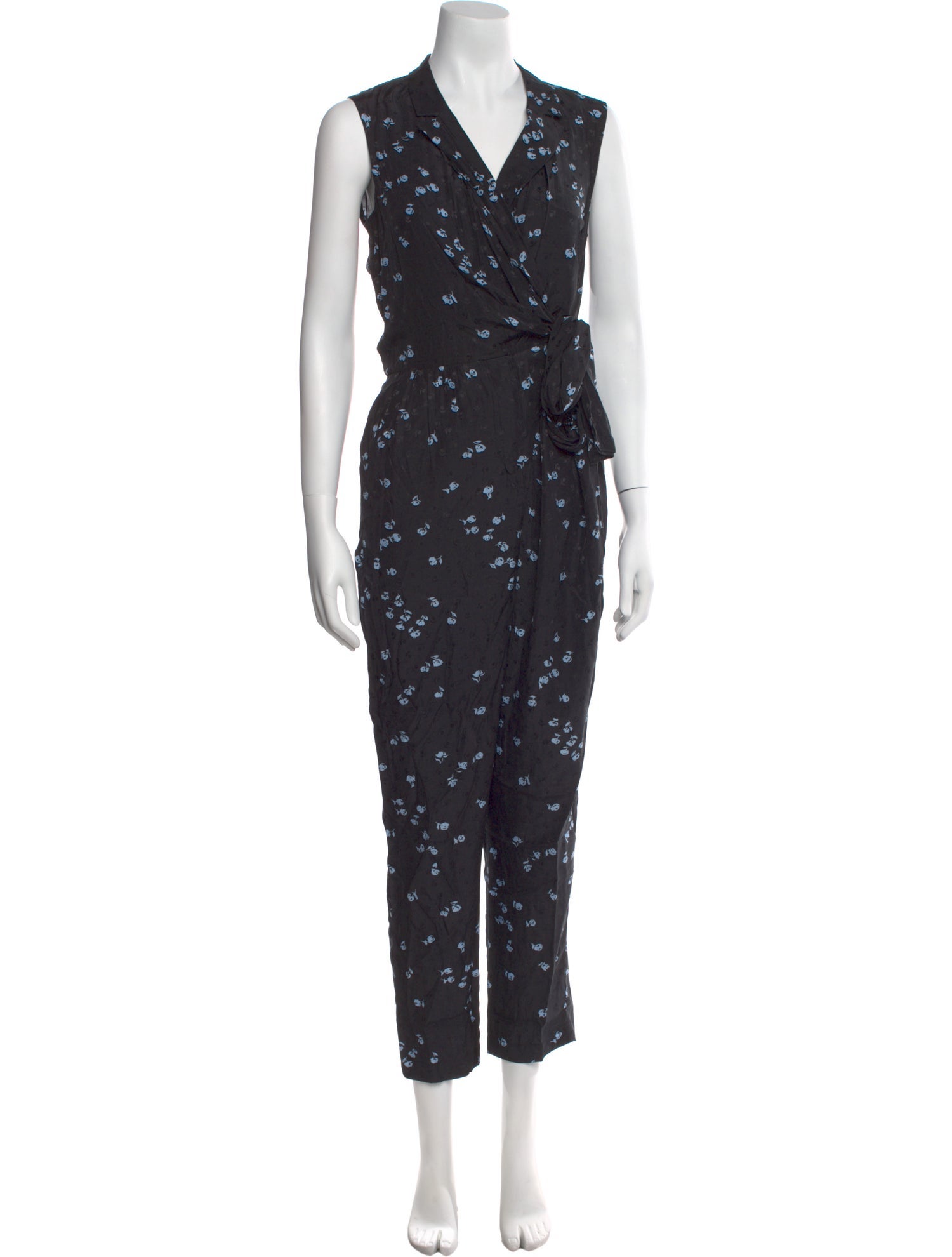 Tailored by Rebecca Taylor Silk Floral Print Jumpsuit