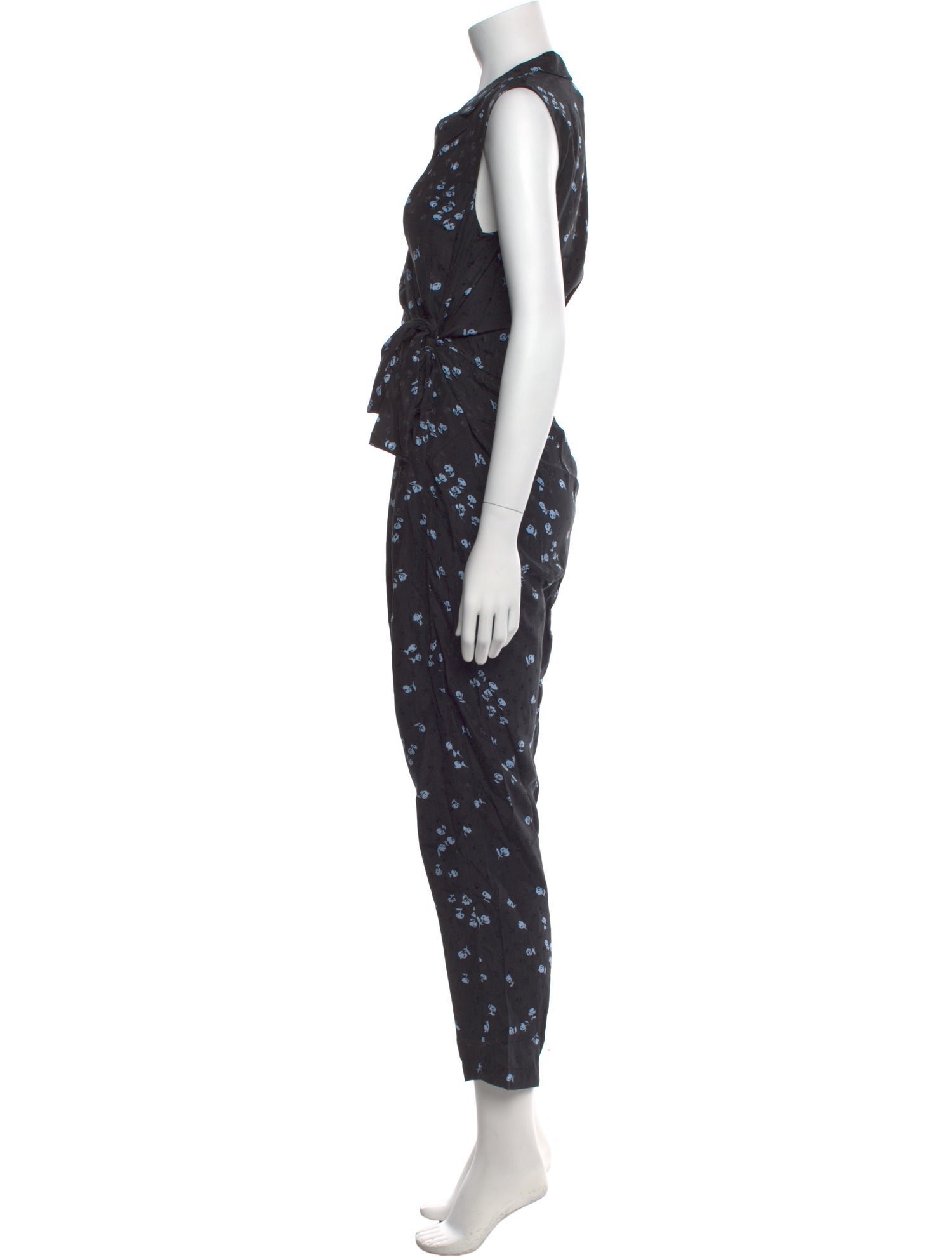 Tailored by Rebecca Taylor Silk Floral Print Jumpsuit
