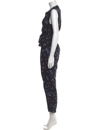 Tailored by Rebecca Taylor Silk Floral Print Jumpsuit