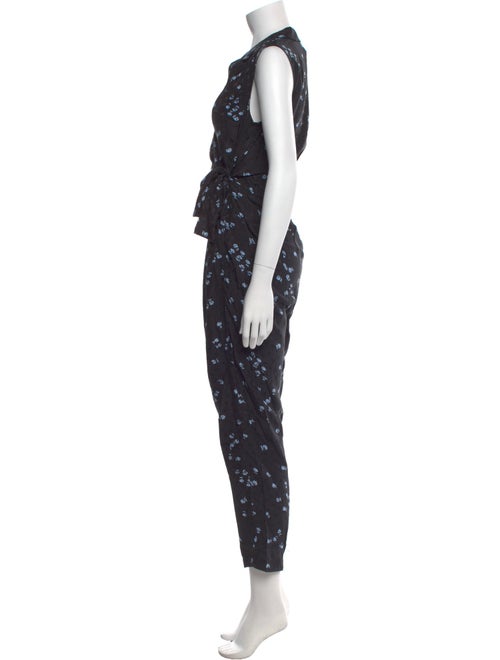 Tailored by Rebecca Taylor Silk Floral Print Jumpsuit