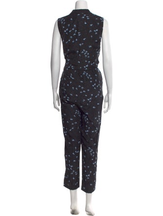 Tailored by Rebecca Taylor Silk Floral Print Jumpsuit