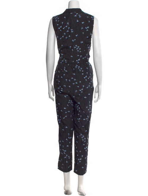 Tailored by Rebecca Taylor Silk Floral Print Jumpsuit