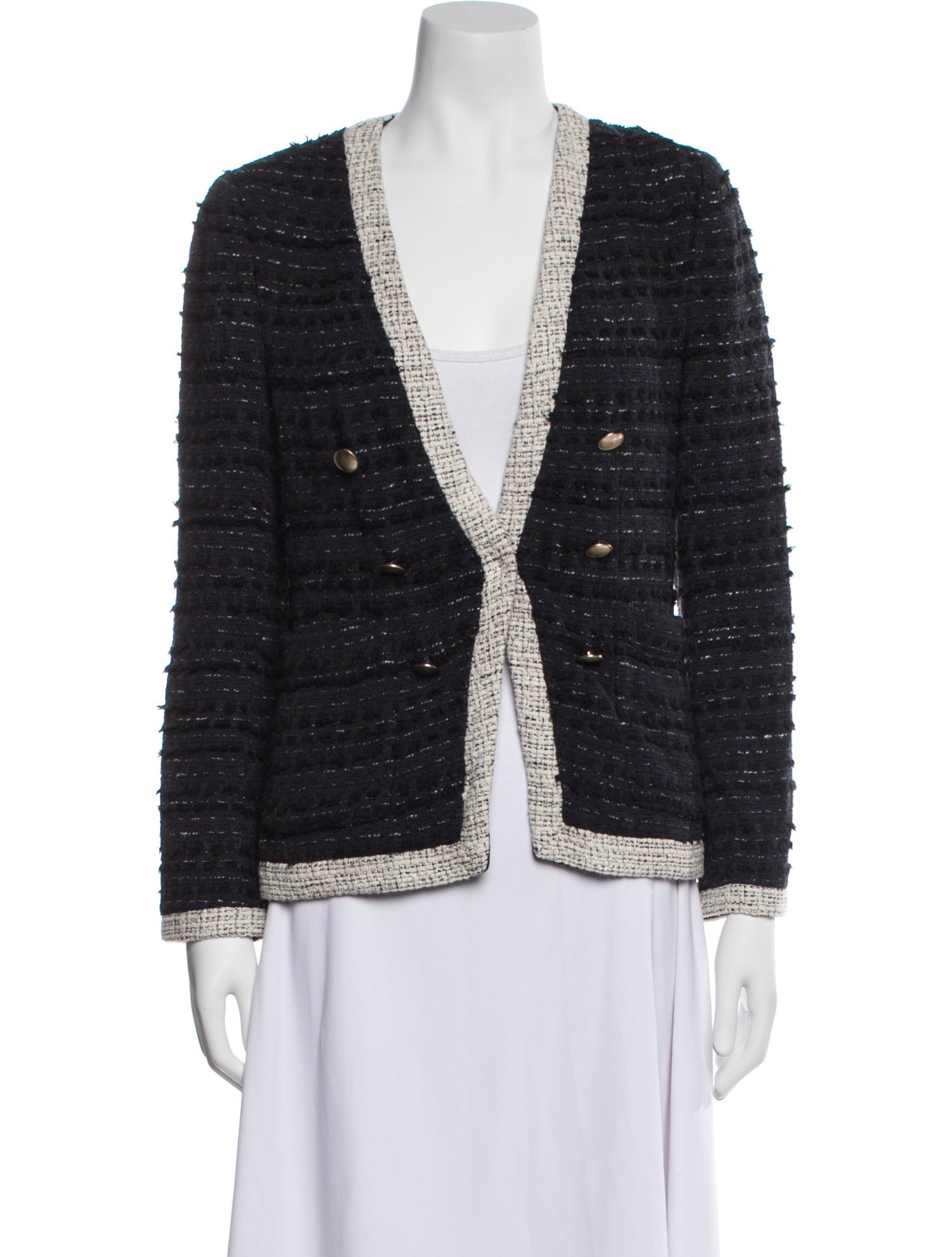 Tailored by Rebecca Taylor Tweed Striped Evening Jacket