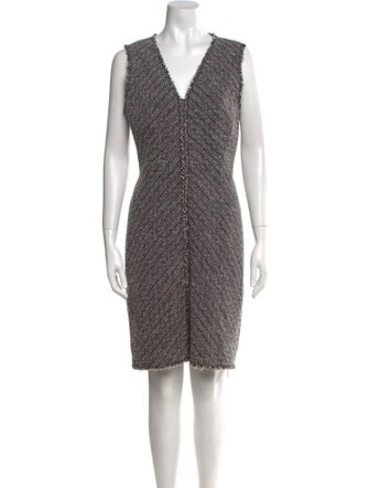 Tailored by Rebecca Taylor V-Neck Knee-Length Dress