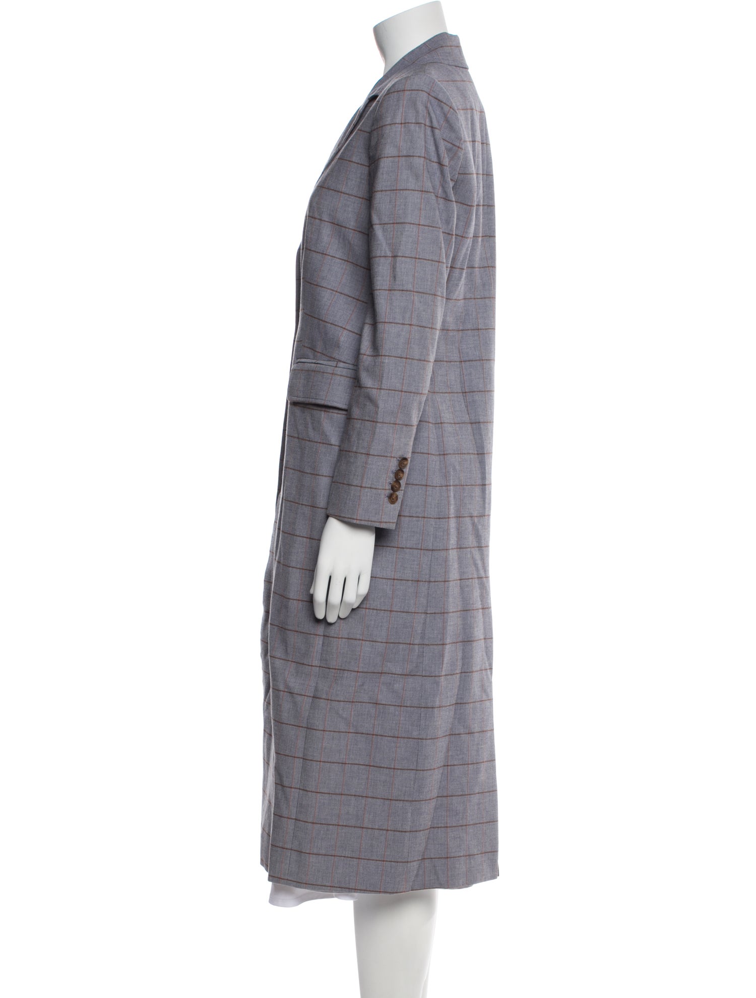 Tailored by Rebecca Taylor Plaid Print Coat