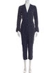 Tailored by Rebecca Taylor Silk Polka Dot Print Jumpsuit