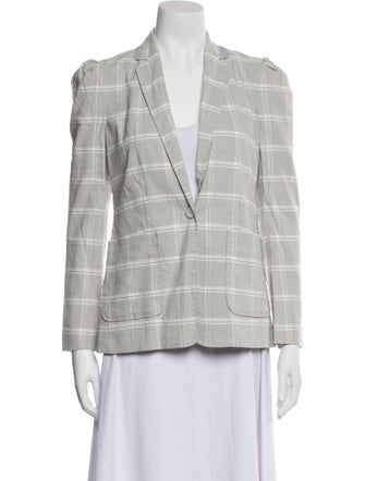 Tailored by Rebecca Taylor Plaid Print Blazer