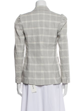 Tailored by Rebecca Taylor Plaid Print Blazer
