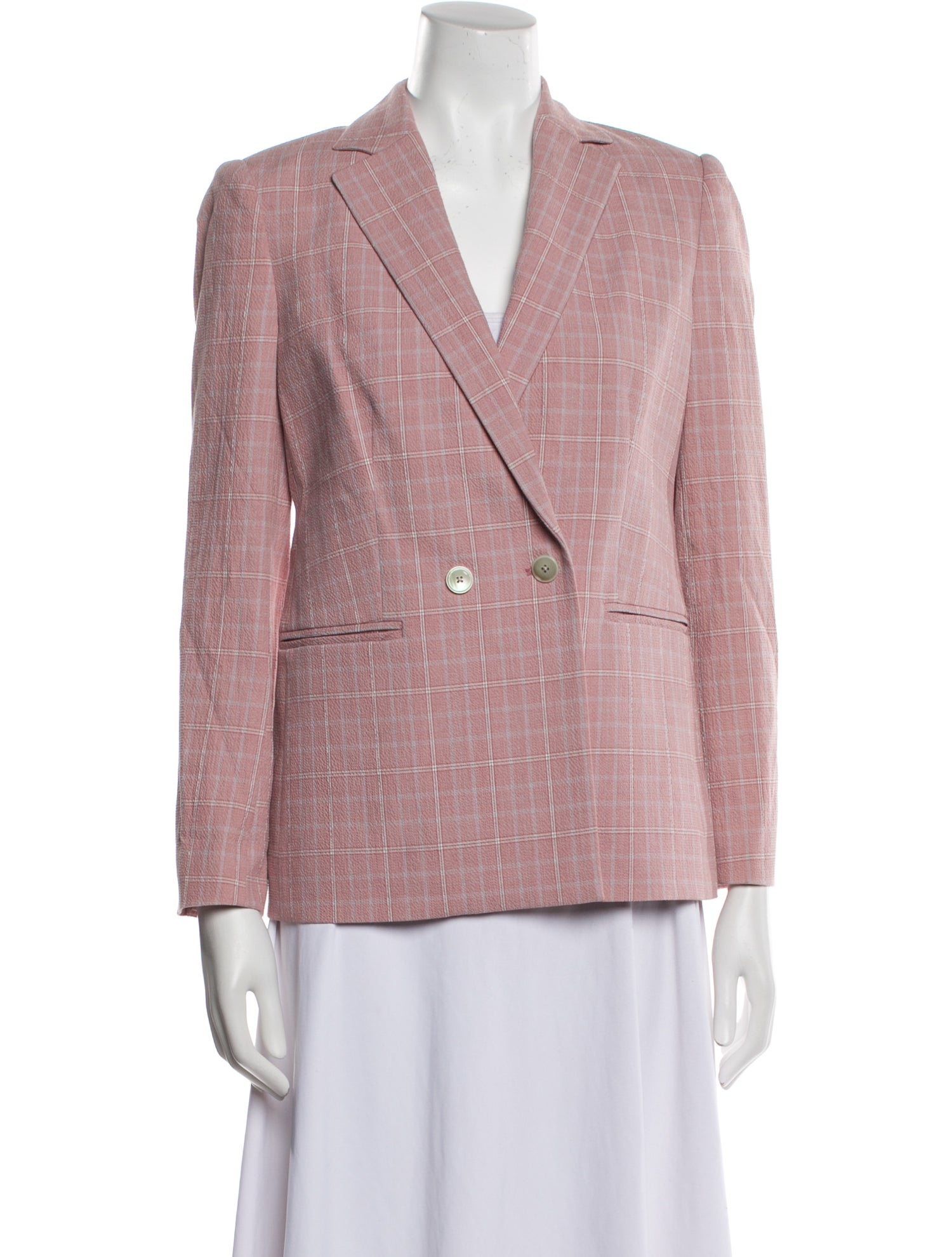 Tailored by Rebecca Taylor Plaid Print Blazer