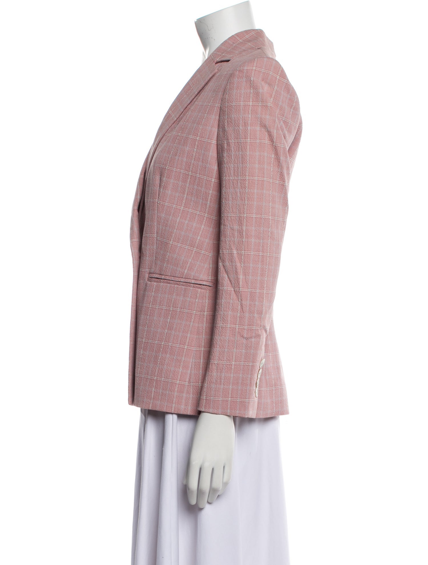 Tailored by Rebecca Taylor Plaid Print Blazer