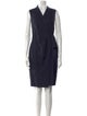Tailored by Rebecca Taylor V-Neck Knee-Length Dress