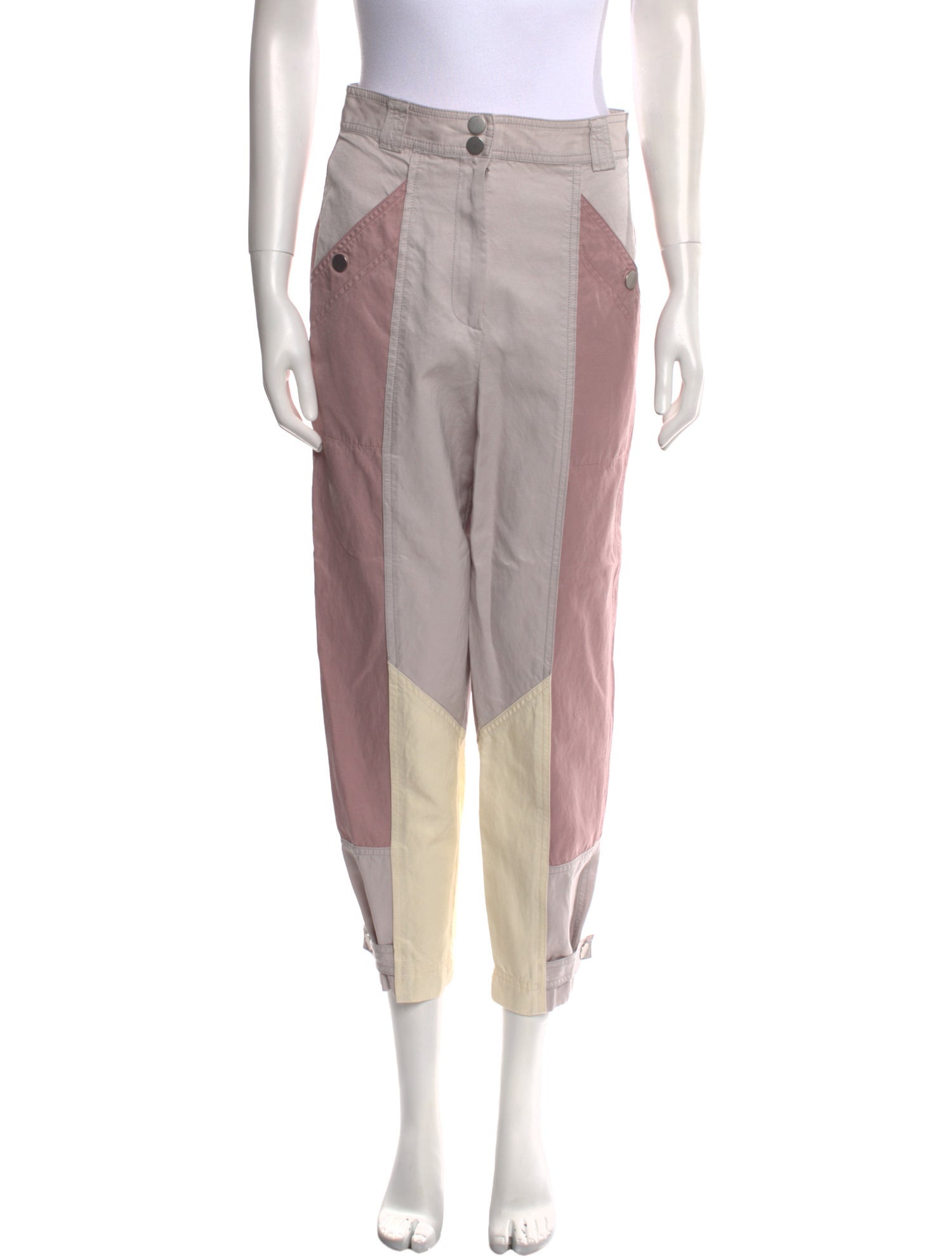 Tailored by Rebecca Taylor Colorblock Pattern Straight Leg Pants