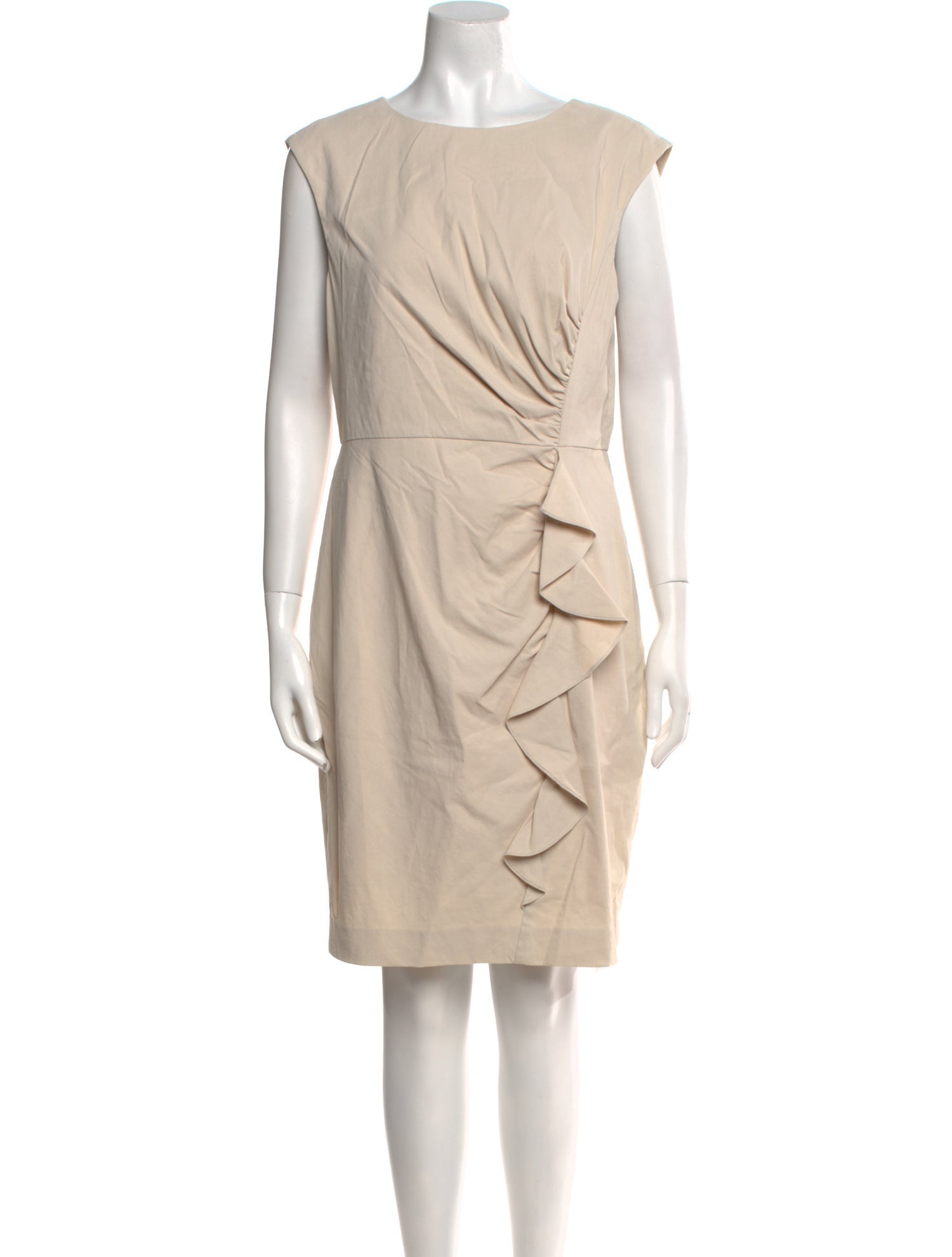 Tailored by Rebecca Taylor Bateau Neckline Mini Dress