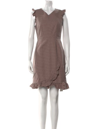 Tailored by Rebecca Taylor Plaid Print Mini Dress