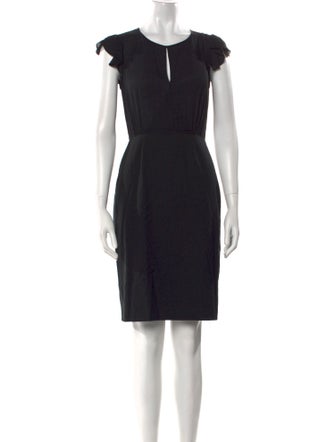 Tailored by Rebecca Taylor Crew Neck Mini Dress