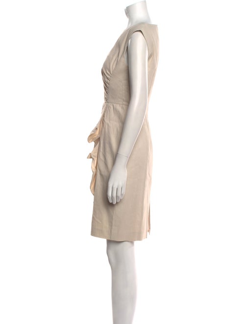 Tailored by Rebecca Taylor Bateau Neckline Knee-Length Dress