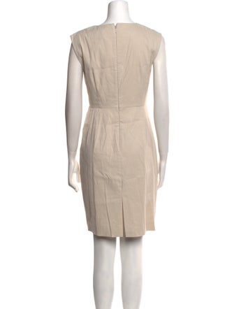 Tailored by Rebecca Taylor Bateau Neckline Knee-Length Dress