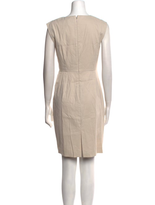 Tailored by Rebecca Taylor Bateau Neckline Knee-Length Dress