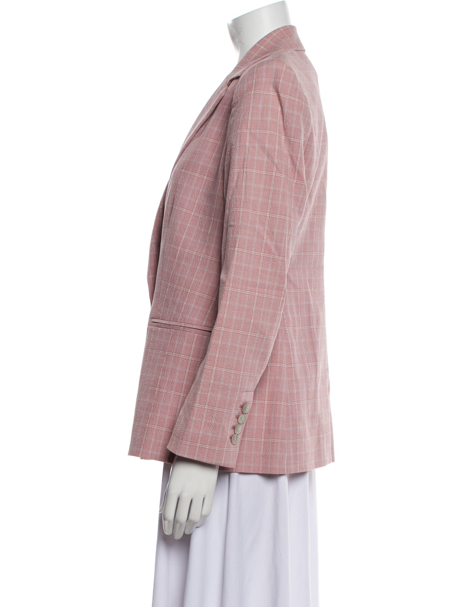 Tailored by Rebecca Taylor Plaid Print Blazer