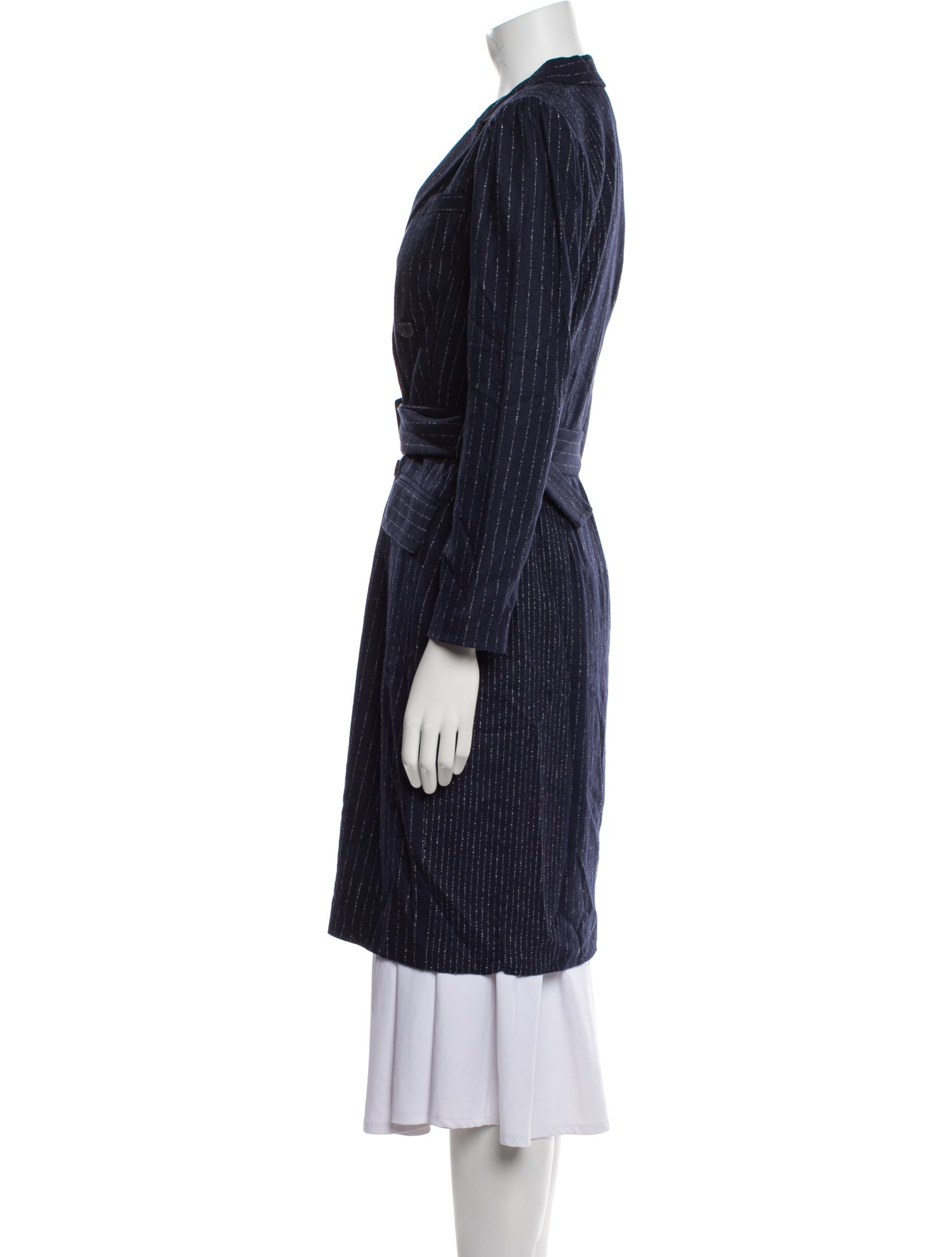 Tailored by Rebecca Taylor Striped Coat