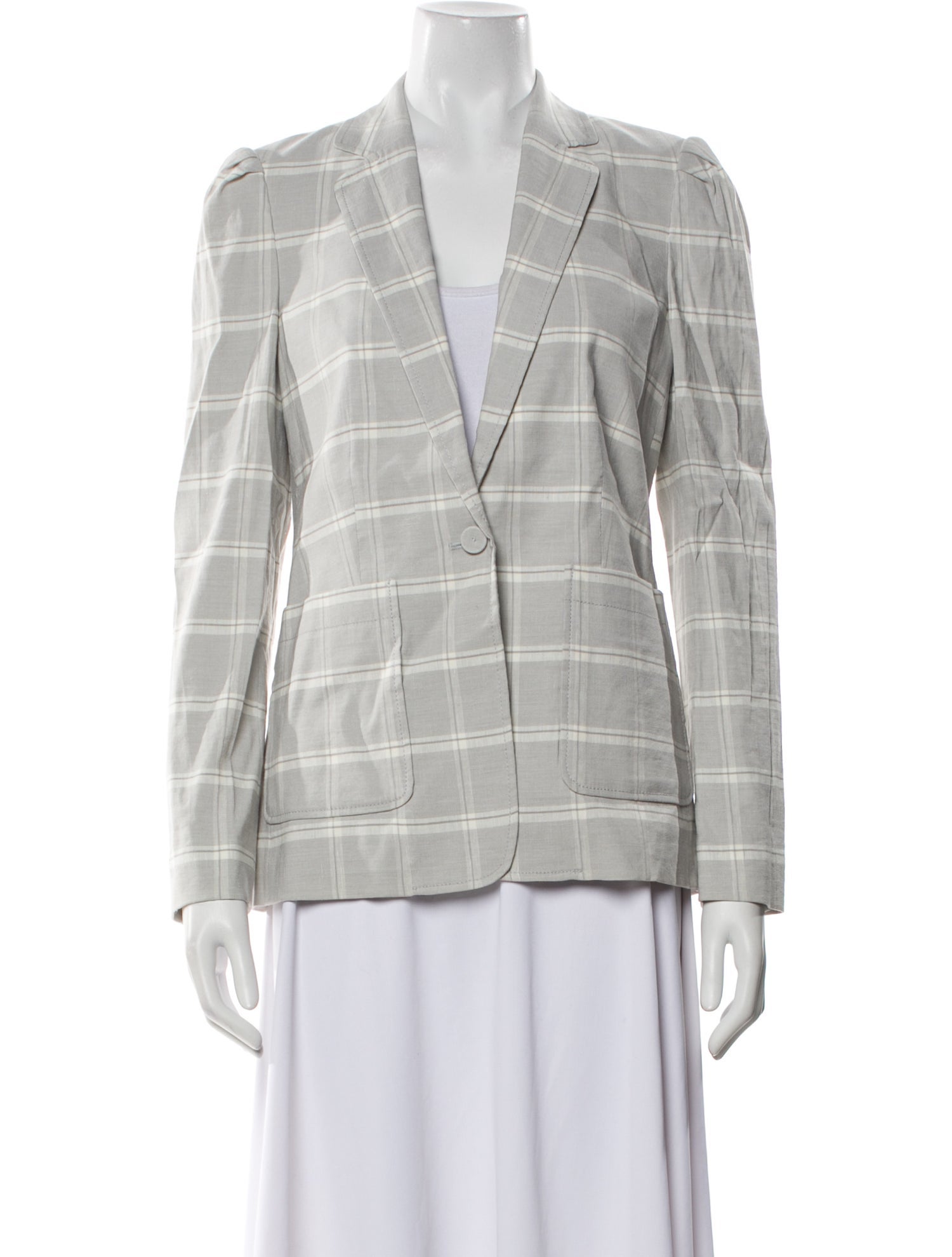 Tailored by Rebecca Taylor Plaid Print Blazer