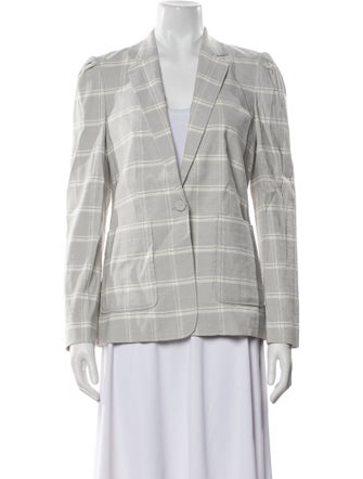 Tailored by Rebecca Taylor Plaid Print Blazer