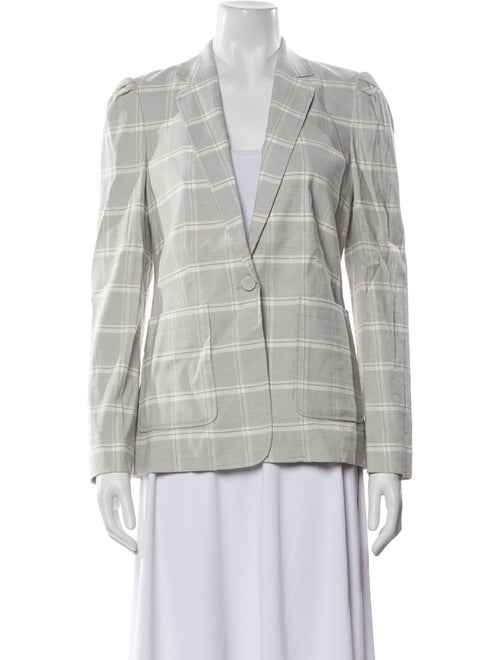 Tailored by Rebecca Taylor Plaid Print Blazer