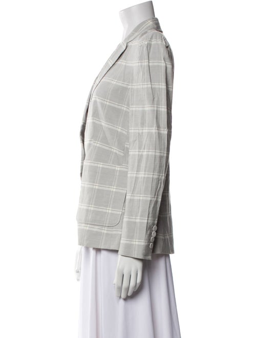 Tailored by Rebecca Taylor Plaid Print Blazer