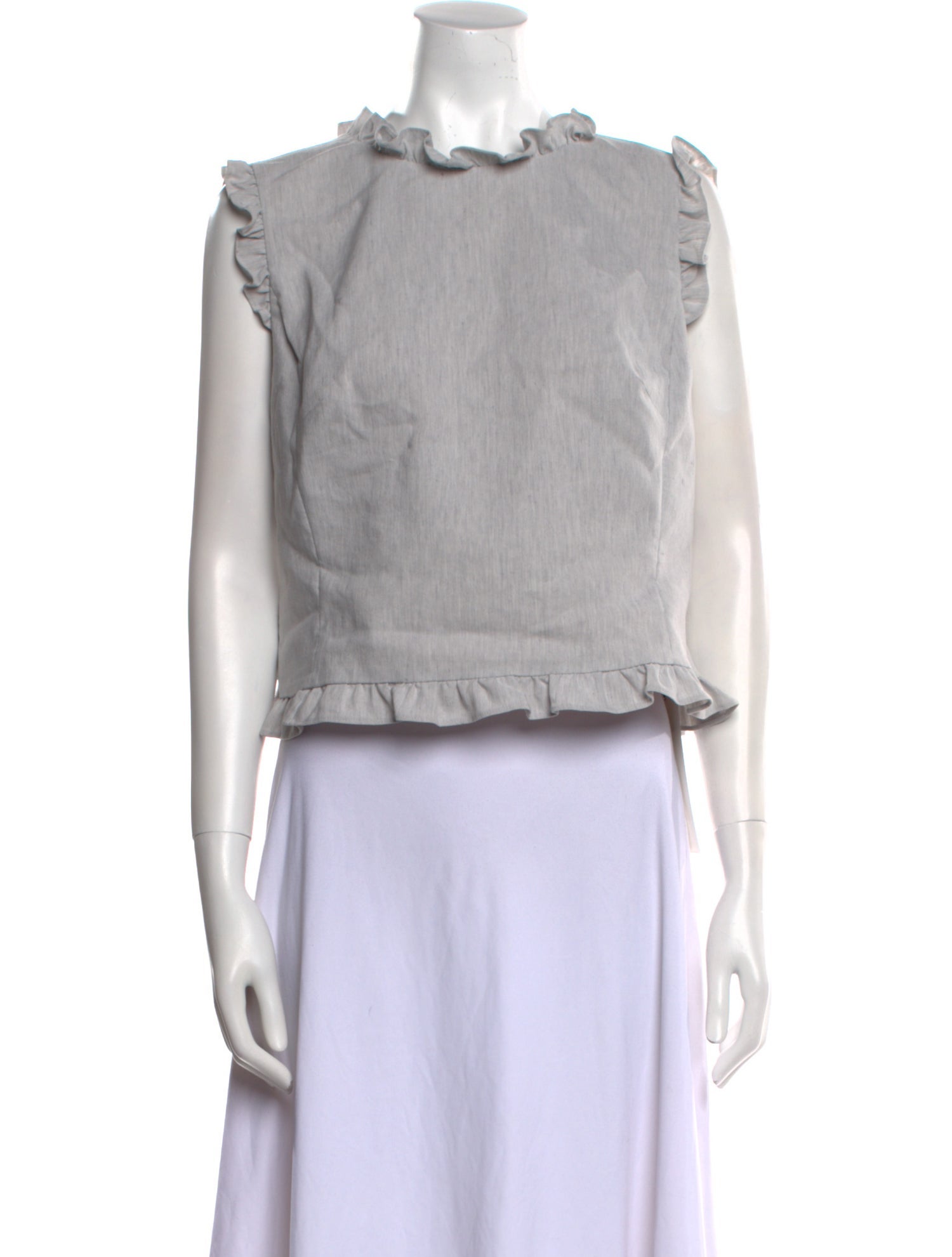 Tailored by Rebecca Taylor Crew Neck Sleeveless Sweatshirt