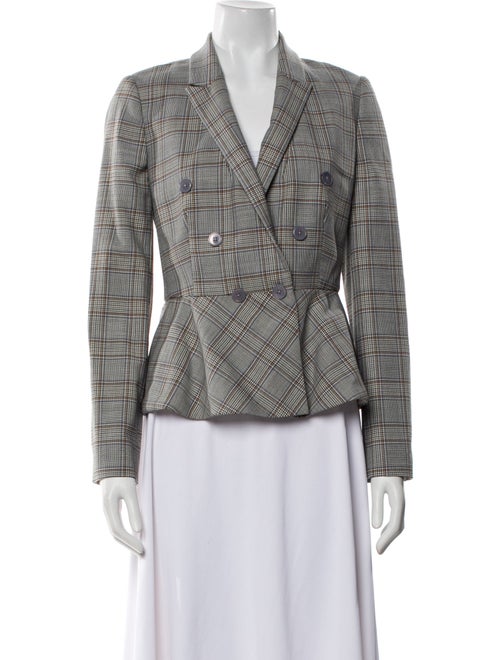 Tailored by Rebecca Taylor Plaid Print Blazer