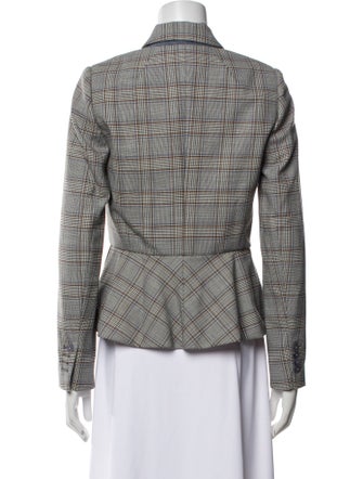 Tailored by Rebecca Taylor Plaid Print Blazer